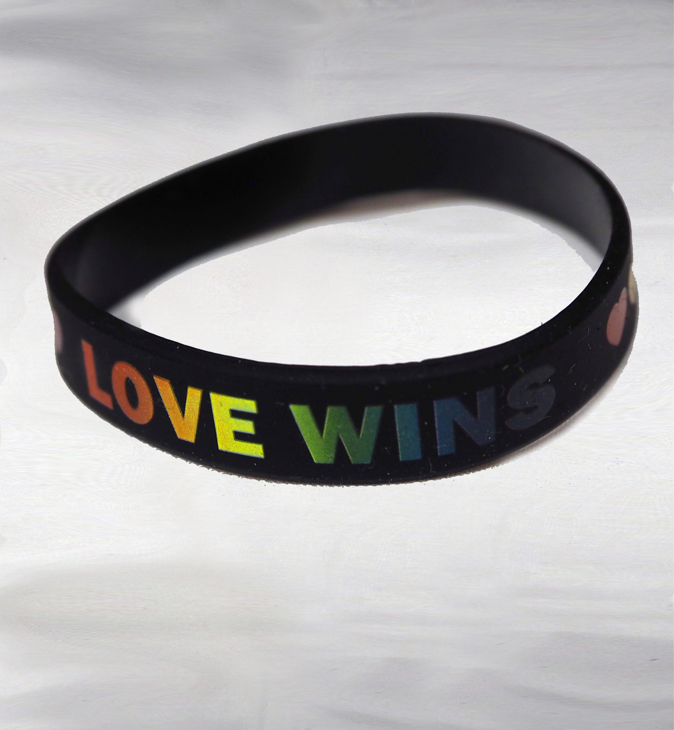 Silikonarmbånd: LOVE WINS - Bilde 3
