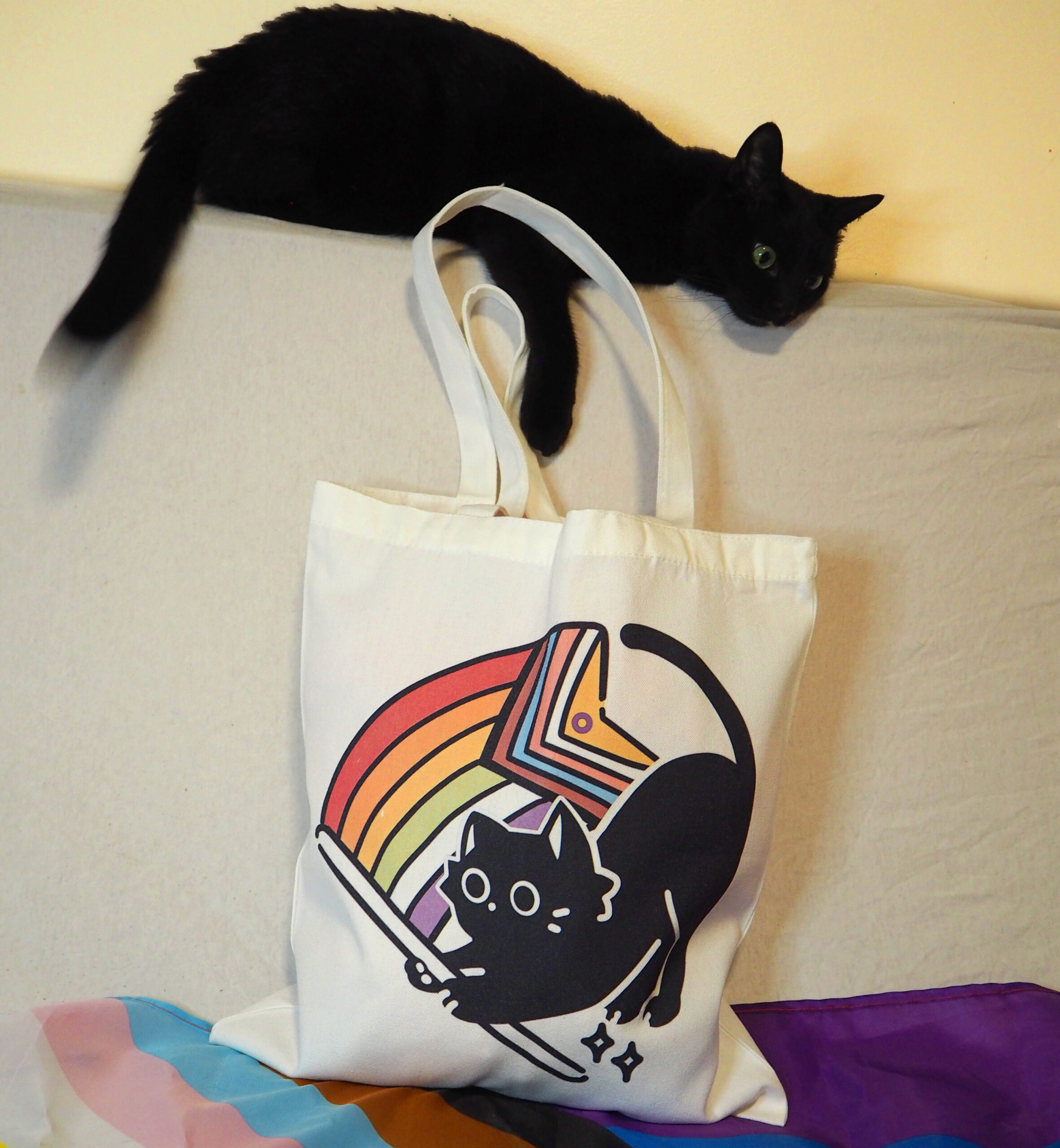 Totebag: Bat, The Cat