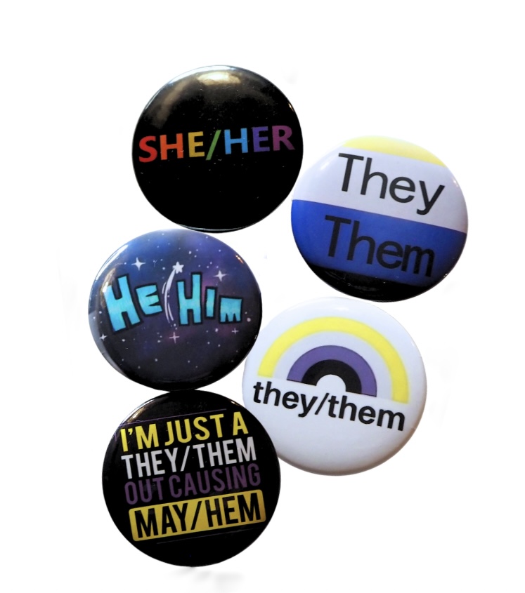 Buttons: Pronomen